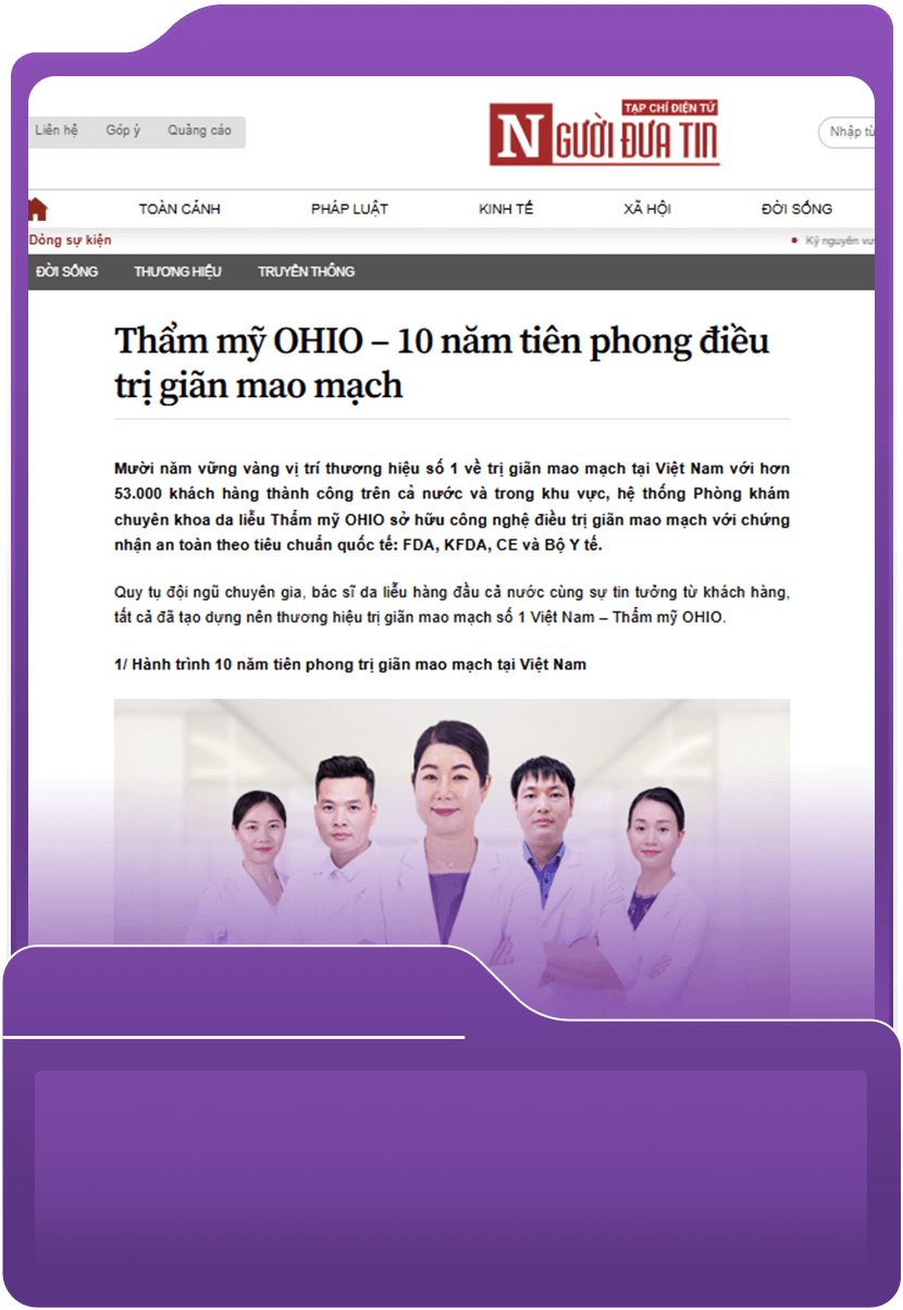 Thẩm mỹ OHIO – 10 năm tiên phong điều trị giãn mao mạch